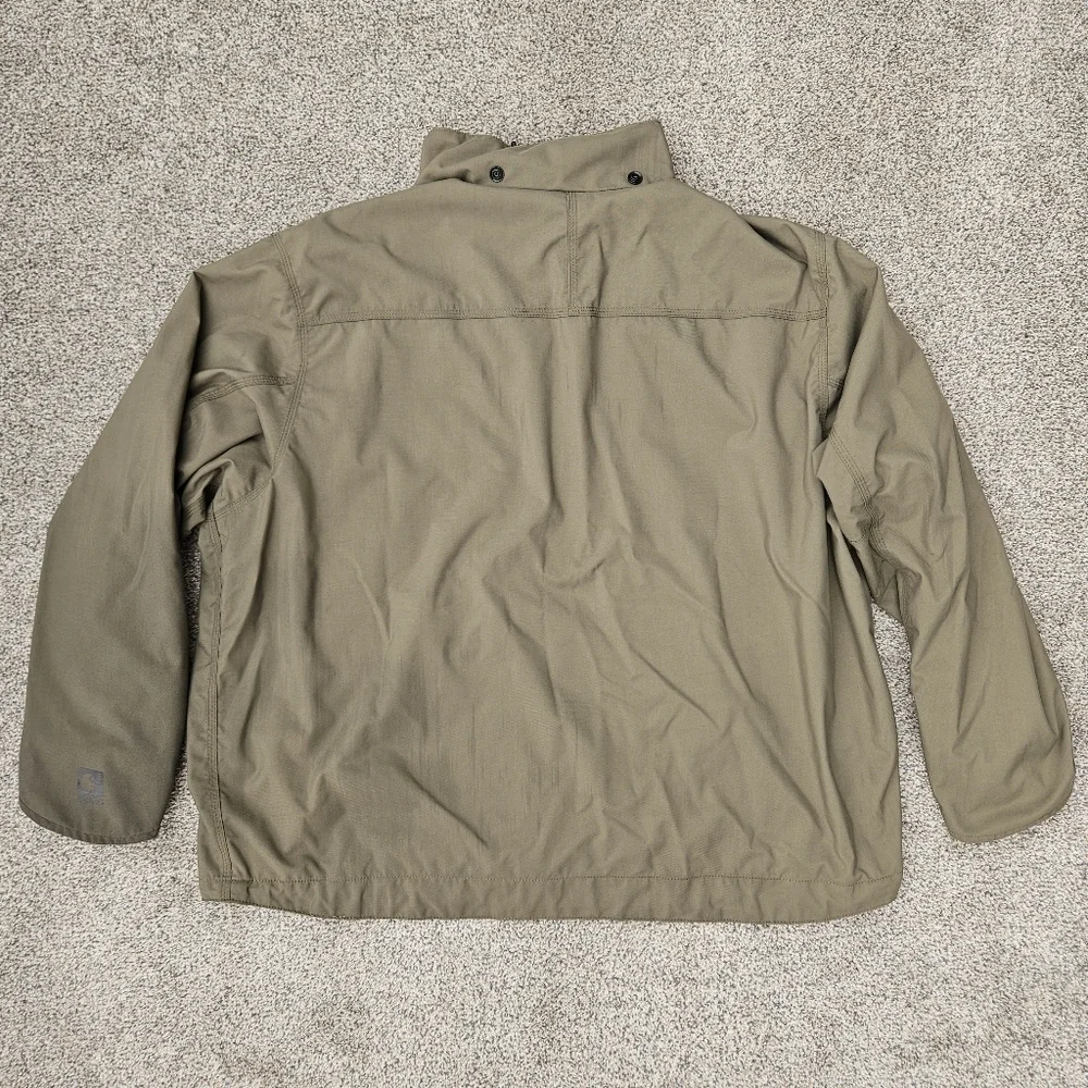 Carhartt Coat J162 Shoreline Waterproof Breathable Green Mens Jacket Sz 2XL XXL